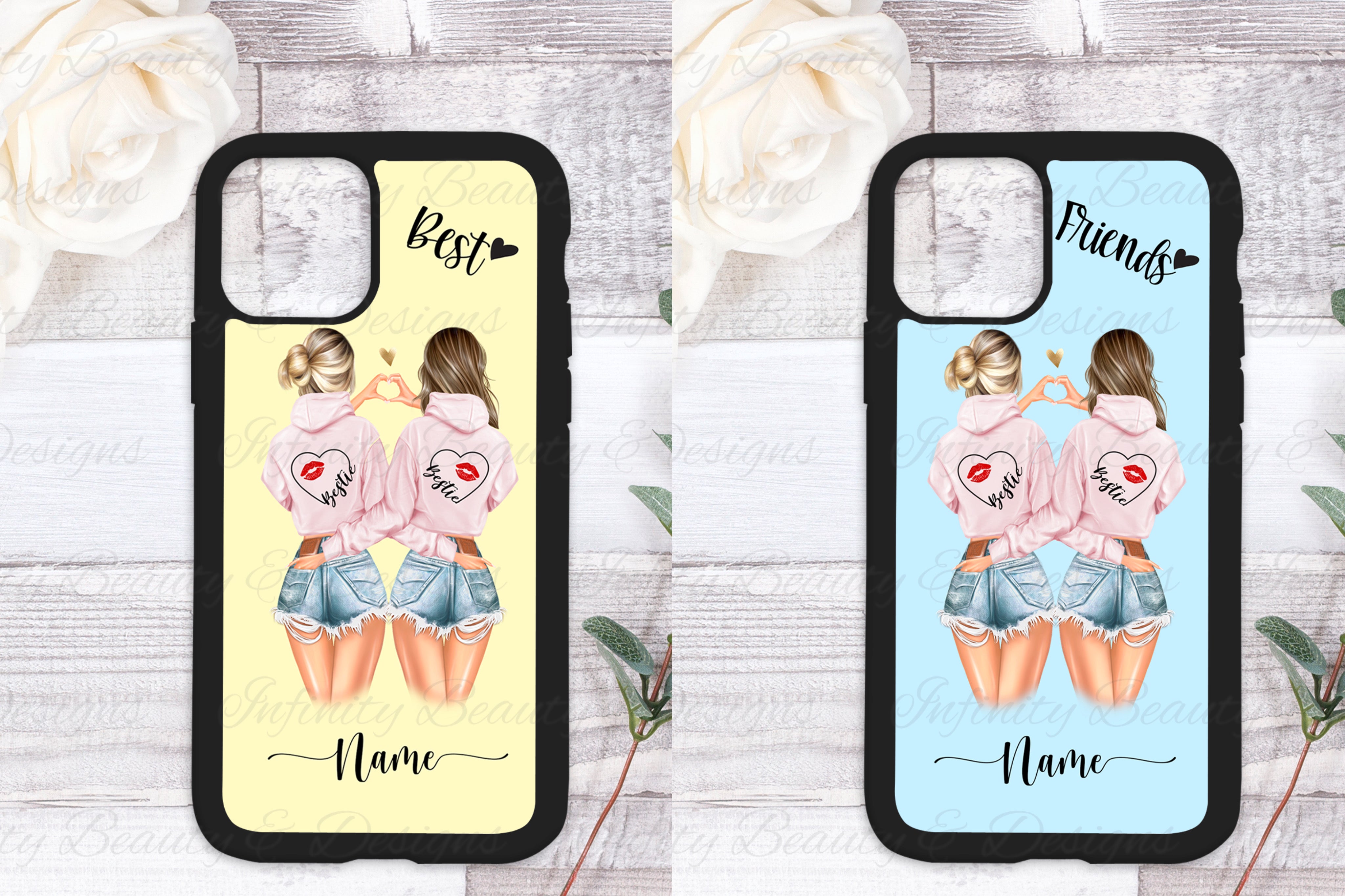 Best Friends Phone Case Infinity Beauty Designs