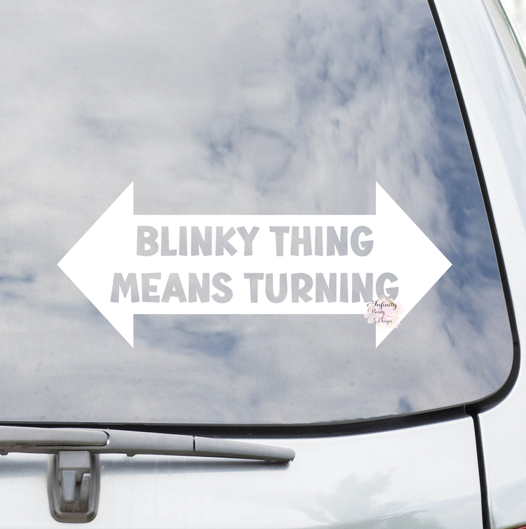 Blinky Thing Means Turning Decal
