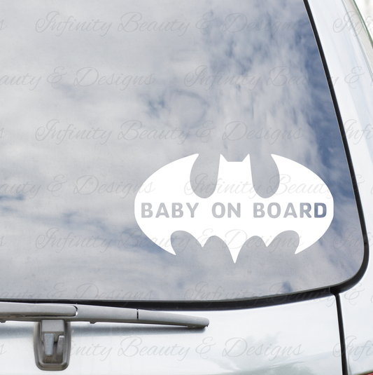 Baby on Board Decal - Bat