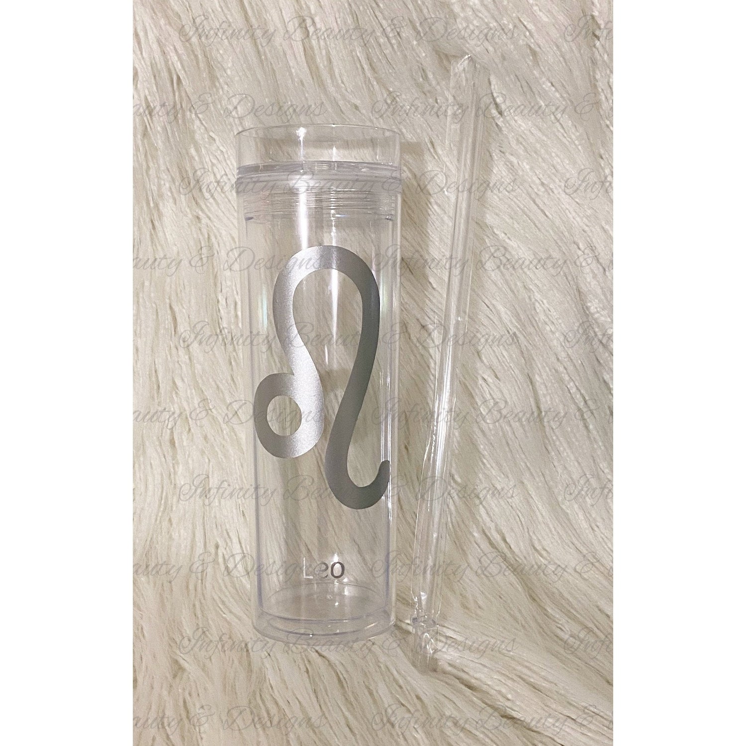 Acrylic Tumbler with Straw-Infinity Beauty & Designs