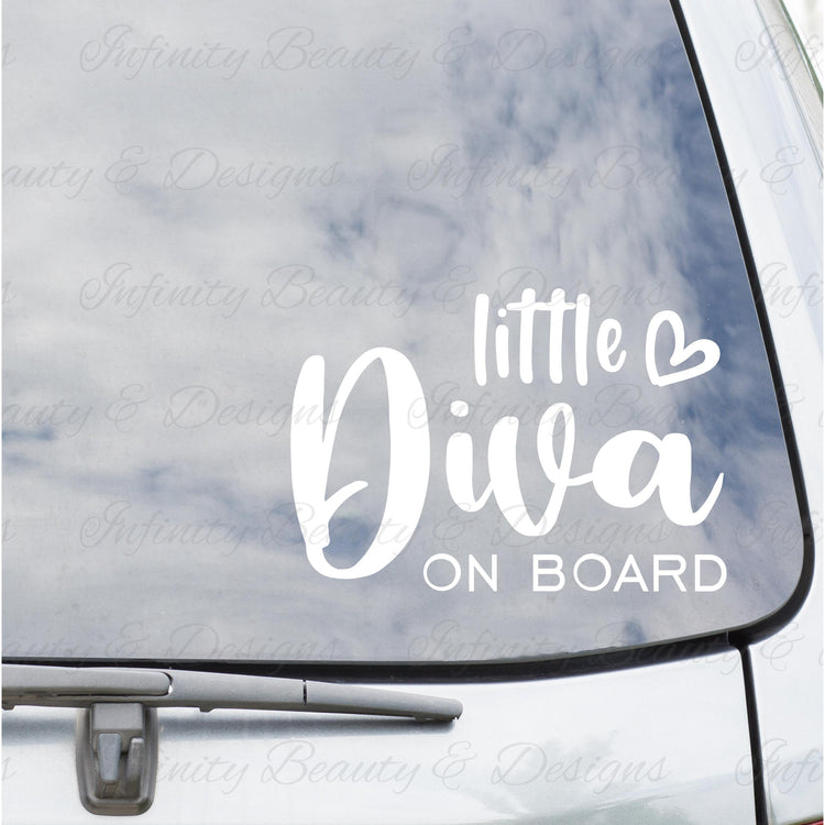 Baby on Board Decal - Little Diva-Infinity Beauty & Designs