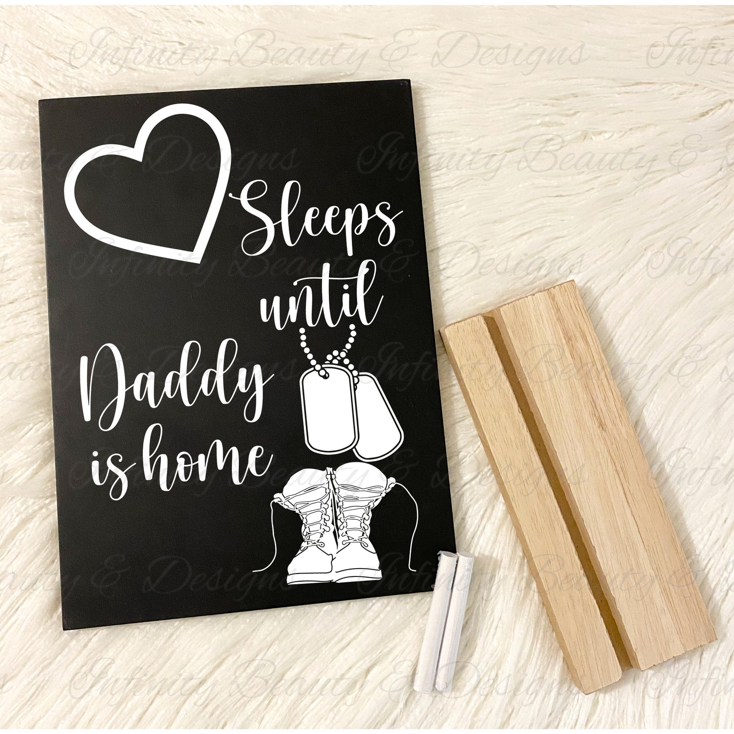 Countdown until Daddy is Home-Infinity Beauty & Designs