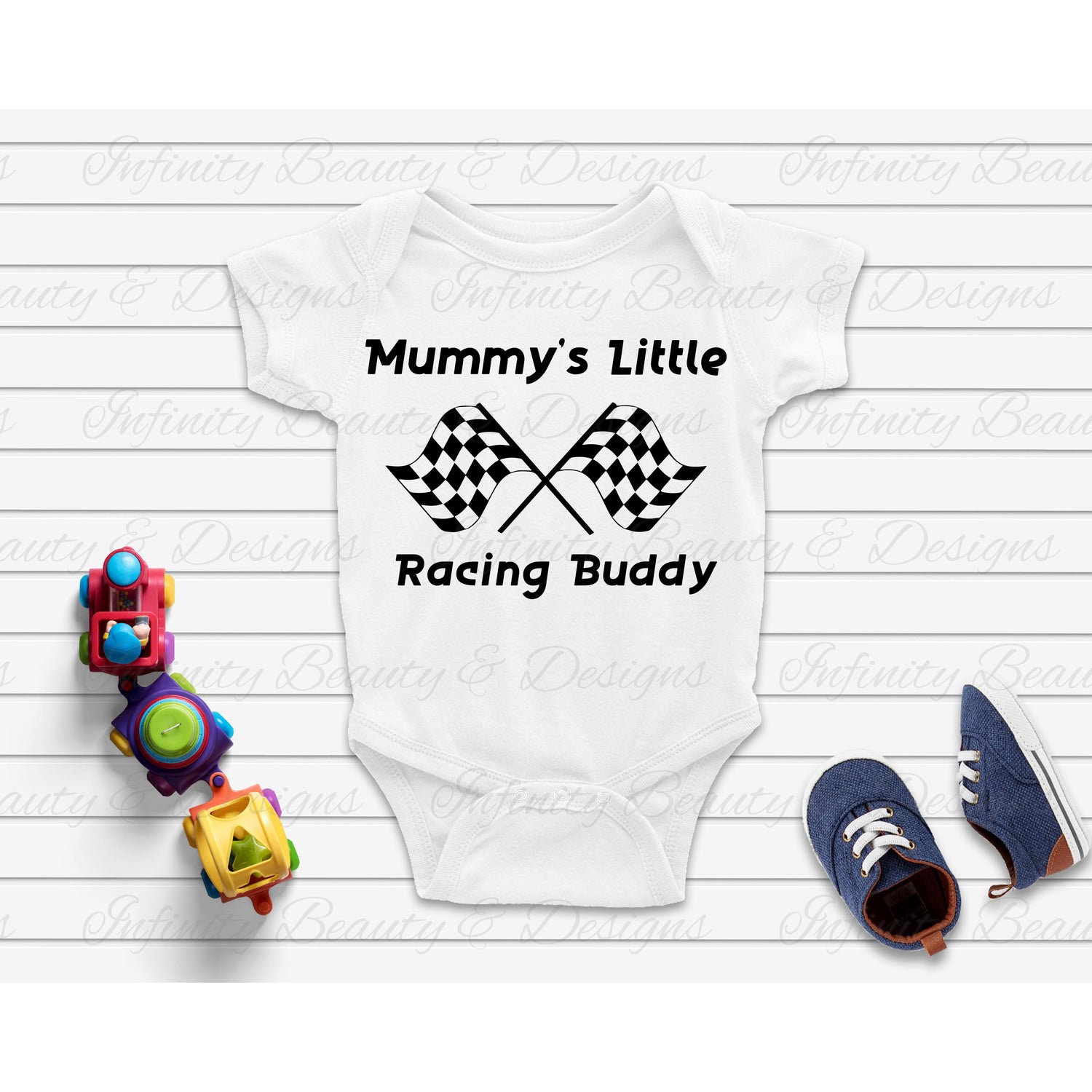 Daddy's / Mummy's Little Racing Buddy Onesies-Infinity Beauty & Designs
