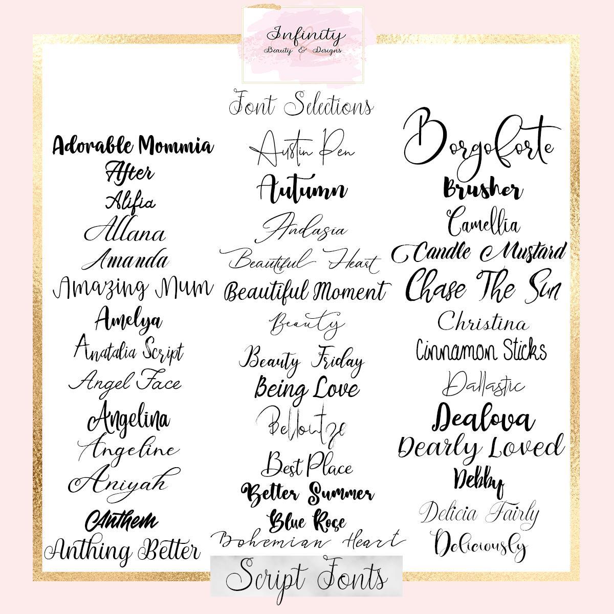 First Day Boards-Infinity Beauty & Designs
