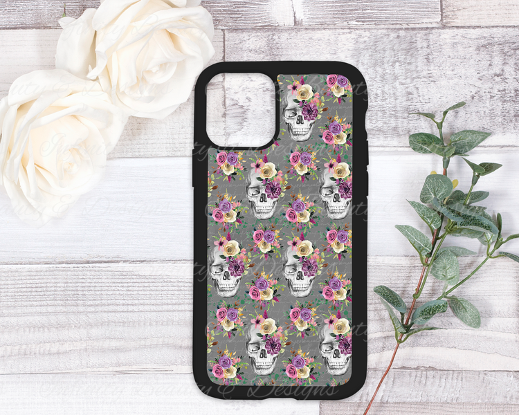 Floral Skull Phone Case - Assorted Designs