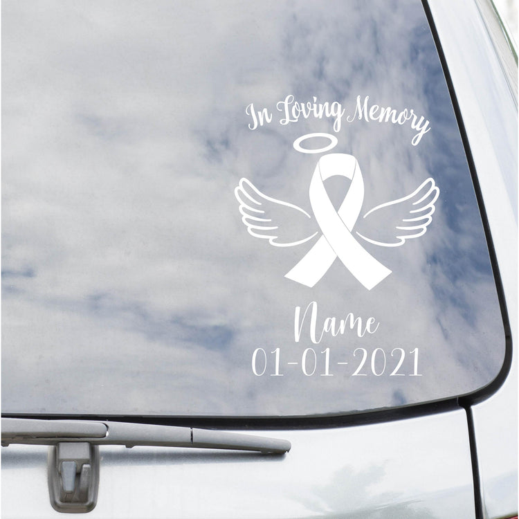 In Loving Memory with Ribbon Decal-Infinity Beauty & Designs