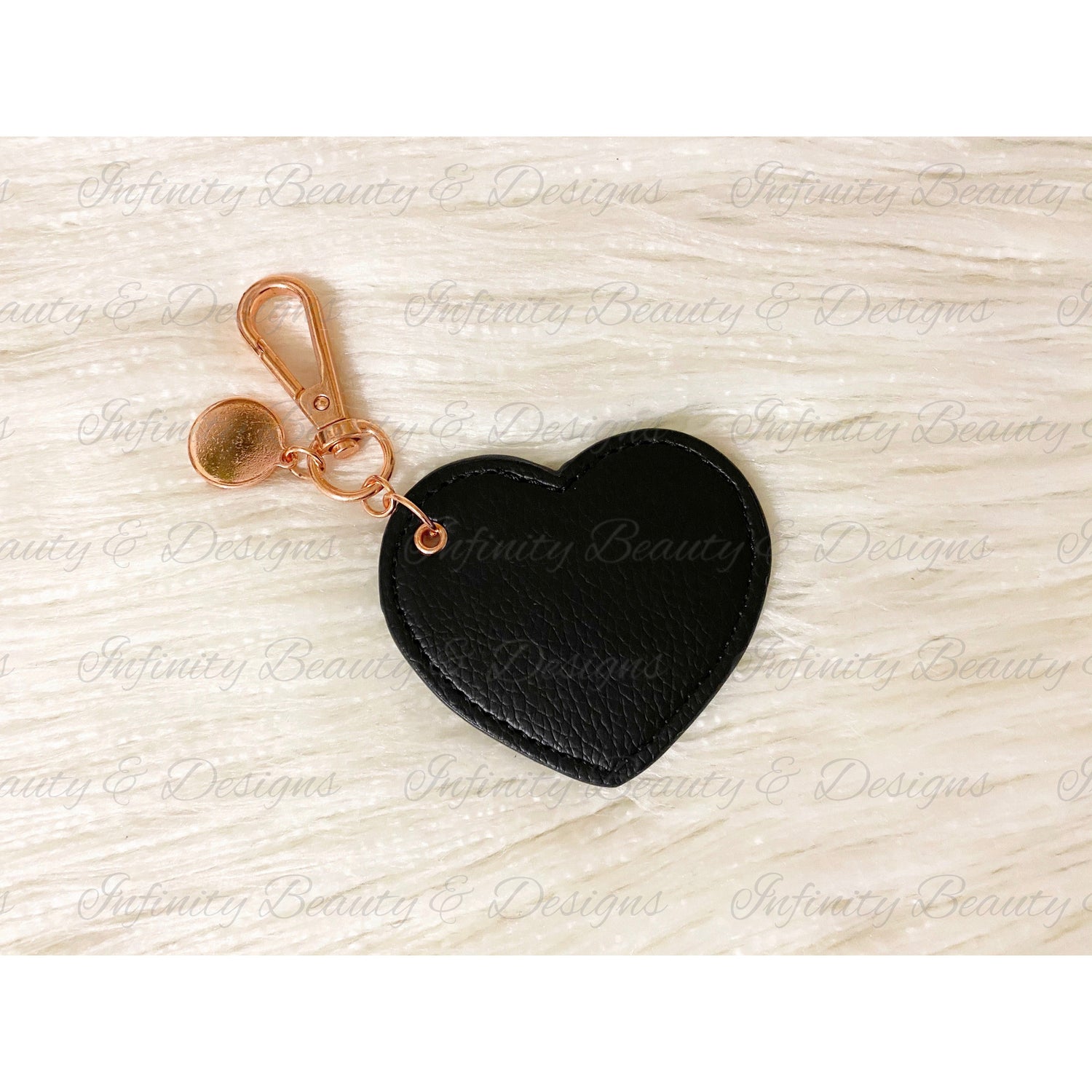 Leather Heart Keyring-Infinity Beauty & Designs