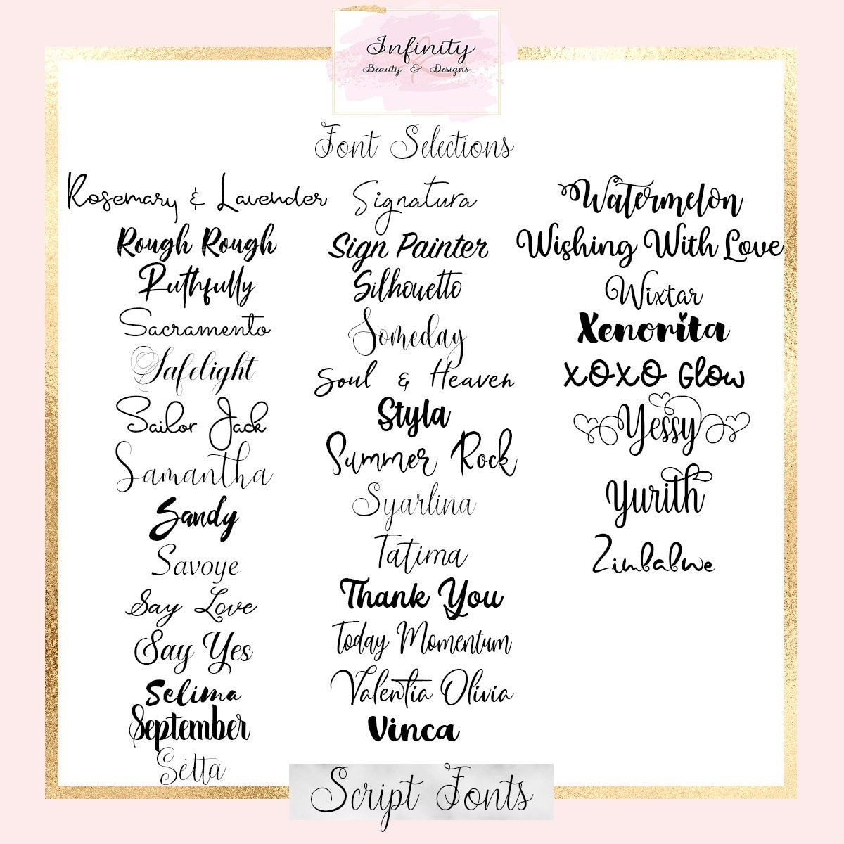 Name Plaque-Infinity Beauty & Designs