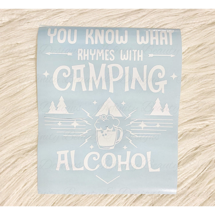 Rhymes with Camping Decal-Infinity Beauty & Designs